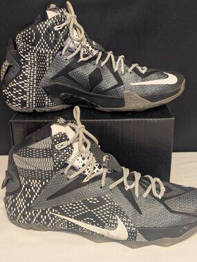 Nike LeBron 12 BHM in size 13 is a high-top sneaker